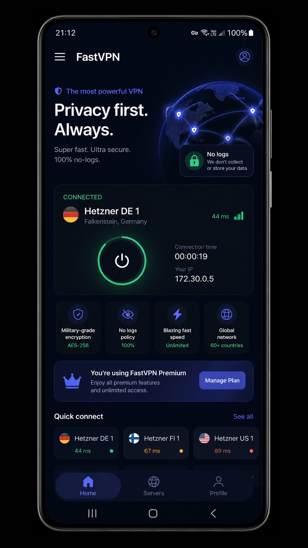 Art VPN — профиль и подписка
